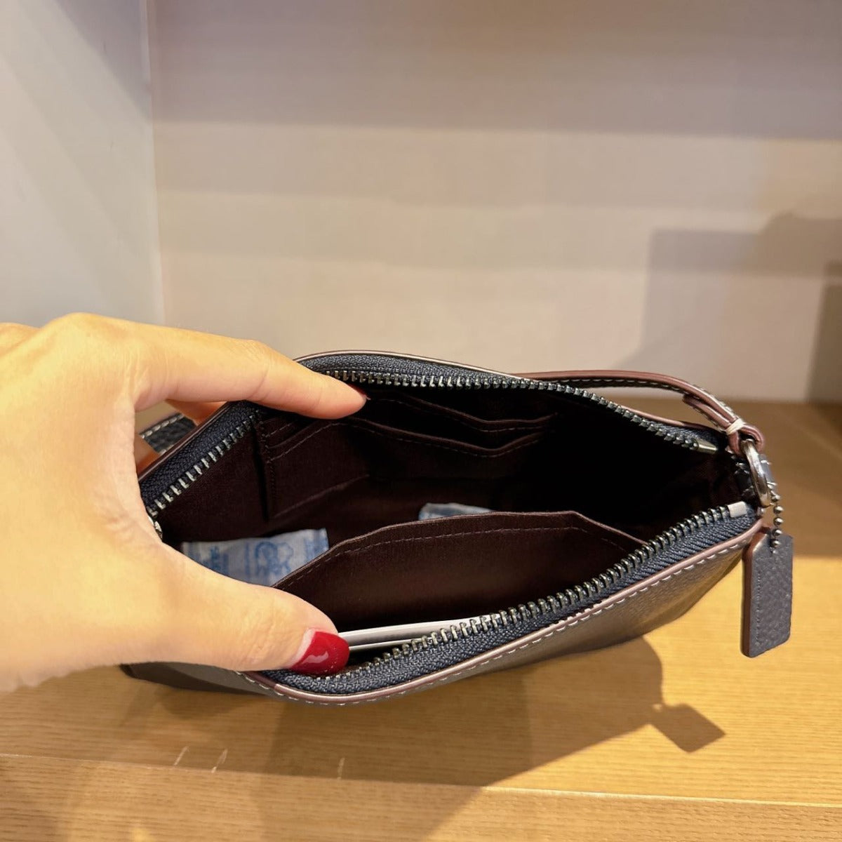 Coach CE859 Coach X Peanuts Nolita 19 With Snoopy In Gunmetal/Midnight Navy Multi Coach CE859 Coach X Peanuts Nolita 19 With Snoopy In Gunmetal/Midnight Navy Multi